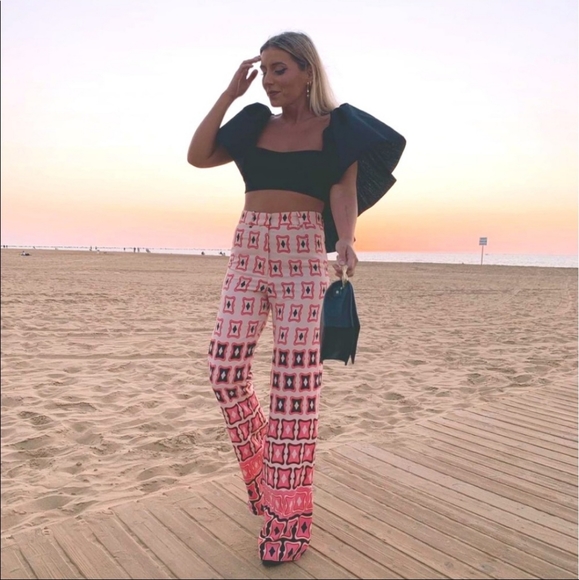 Zara Printed flare pants - Picture 15 of 16